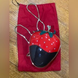 Dipped Strawberry Clutch by Kate Spade